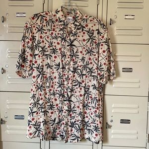 Zara Mens Short Sleeve Print Shirt